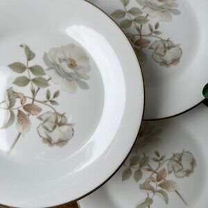 Royal Doulton 3 Salad Plates 8" Yorkshire Rose H 5050 England 1977